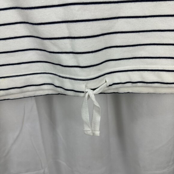 Old Navy Womens  Size XL Striped Half-Zip Pullover With Drawstring Hem - Picture 2 of 7